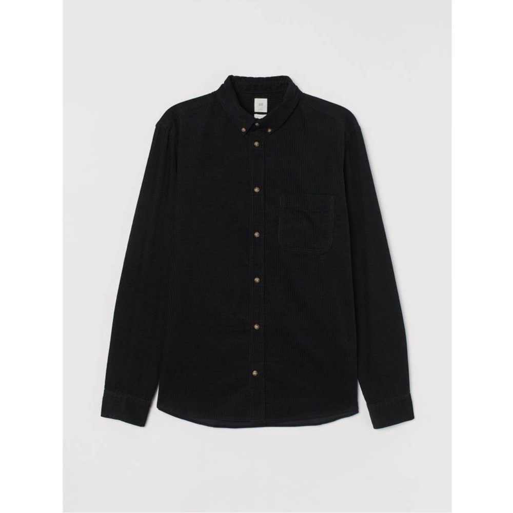 H&M kids corduroy button shirt
